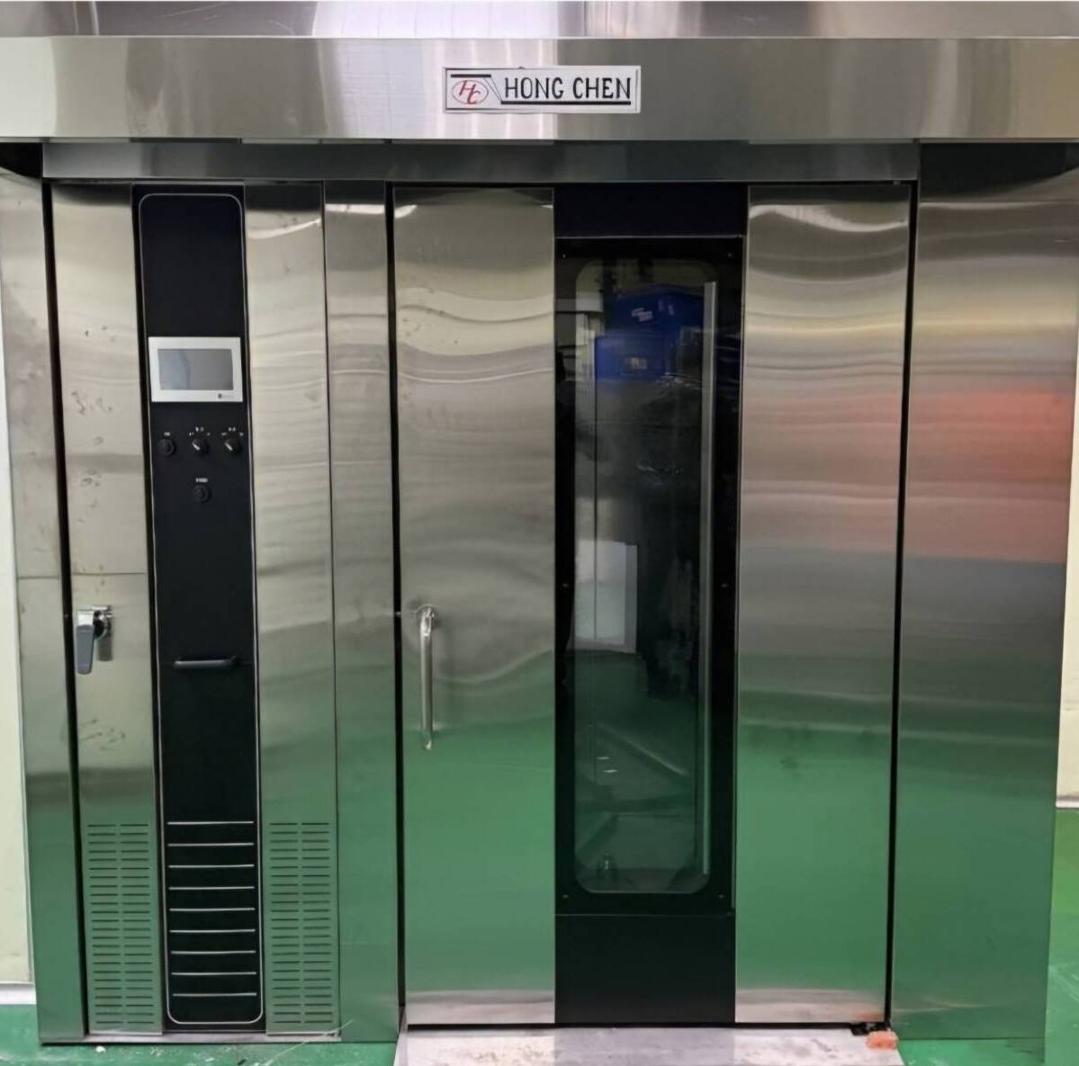 Hot-air rotary oven installation site｜Bakery factory equipment